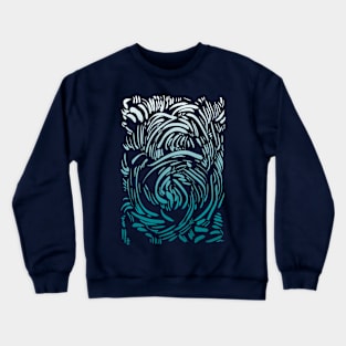 Abstract Pattern - Organic Lines Crewneck Sweatshirt